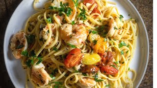 Spicy Shrimp Linguine Recipe  EASY PASTA RECIPE [upl. by Lougheed625]