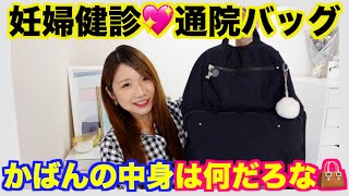 【かばんの中身】プレママが妊婦検診に持ってくBAG♡【収納たっぷり】 [upl. by Annair]