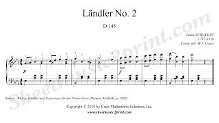 Schubert  Ländler No 2 D 145 [upl. by Dasya]