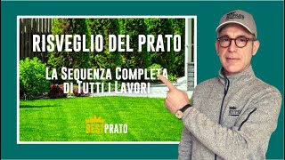 RIPRESA VEGETATIVA DEL PRATO TUTTA LA SEQUENZA DEI LAVORI [upl. by Oderfla]