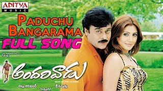 Andarivaadu Telugu Movie Paduchu Bangarama Full Song  Chiranjeevi Rimi Sen [upl. by Trebuh]