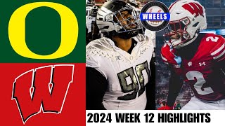 1 Oregon vs Wisconsin  Week 12  2024 College Football Highlights [upl. by Kimbra601]