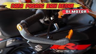 Cara Pasang Handguard dengan Mudah di motor GSX 150 R  proguard cr7 [upl. by Riggs]