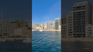 Relaxing view of Sliema Malta travel malta europe mediterranean sea fyp [upl. by Ahsilyt166]