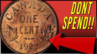 1925 PENNY WORTH BIG MONEY  LOOK FOR THESE RARE CANADIAN COINS [upl. by Annad]