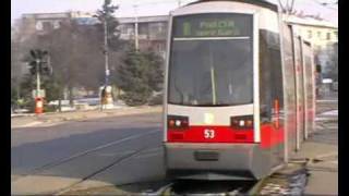 Tramvaie in Oradea 1  Trams in Oradea 1 27 01 2010 [upl. by Leffen]