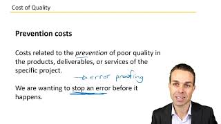 The Cost of Quality  Key Concepts from the Project Management Body of Knowledge [upl. by Ynnep]