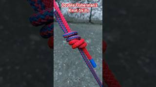 Tying Double Fishermans knot tie Rope knot rope how [upl. by Yle62]