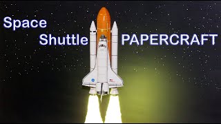 Space Shuttle PAPERCRAFT DIORAMA PAPER MODEL [upl. by Kcirreg525]