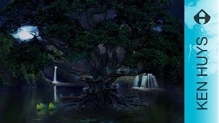 Fairy oasis  Elfen oase  AWESOME Speedart [upl. by Runkle]