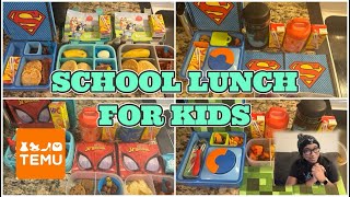 KIDS SCHOOL LUNCH IDEAS FT TEMU HAUL amp LUNCH ACCESSORIES  Roshonda Wilson temu temuhaul [upl. by Etty199]