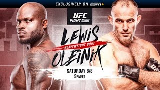 UFC VEGAS 6 LIVE LEWIS VS OLEINIK LIVESTREAM amp FULL FIGHT COMPANION [upl. by Naleag]