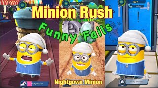 Minion Rush Funny Fails All Maps Minion Rush Nightgown Minion Outfit Minion Rush Funny Moments [upl. by Emmie]