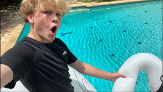 Doing CRAZY pool Dares For DONATIONS😱 [upl. by Isoais593]