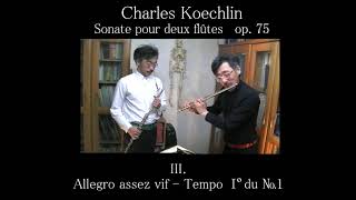 Charles Koechlin Sonate pour deux flûtes op 75 [upl. by Opalina]