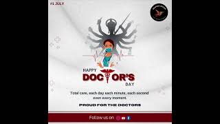 doctor day poster design happydoctorsday doctor poster 2024 graphicdesign [upl. by Dorry424]