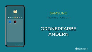 Ordnerfarbe ändern  Samsung Android 12  One UI 4 [upl. by Youngran]