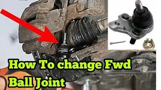 How to replace worn damaged ball joint corolla 2009 to 2013 [upl. by Reinke]