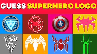 Guess ALL the Superheroes by Logo  MARVEL SUPERHEROES  Superhero Quiz🕷️🦸‍♂️ [upl. by Olracnaig]