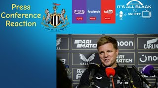 Eddie Howe Press Conference Reaction [upl. by Firahs]