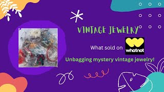 What Sold on Whatnot Unbagging Mystery Vintage Jewelry [upl. by Ayotan]