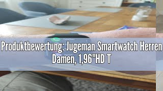 Produktbewertung Jugeman Smartwatch Herren Damen 196quotHD Touch Fitnessuhr mit Telefonfunktion Sma [upl. by Afesoj]