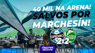 GRÊMIO 2x2 JUVENTUDE  40 MIL NA ARENA SALVOS POR MARCHESÍN [upl. by Ellerud]