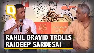 Dravid Trolls Rajdeep When Asked About India’s Superstar Culture  The Quint [upl. by Naaitsirhc]