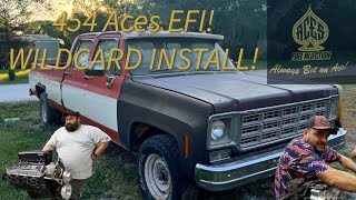 Introducing quotCrewEllaquot the C30 crew cab WILD CARD ACES EFI Install [upl. by Adohr]