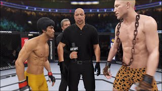 Bruce Lee vs Skinny Bodybuilder  EA Sports UFC 4  Epic Fight 🔥🐲 [upl. by Lamson699]