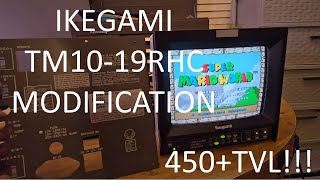 Ikegami TM1019RHC Showcase and Modification [upl. by Denn]