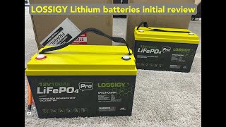 OPEN BOX initial review  LOSSIGY Lithium batteries [upl. by Wakeen912]