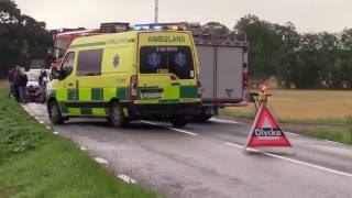 Trafikolycka Tomelilla Traffic accident SkÃ¥ne Sweden [upl. by Inna]