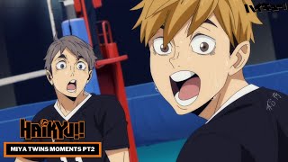 Haikyu Best moments of Miya Twins HD [upl. by Encratia835]