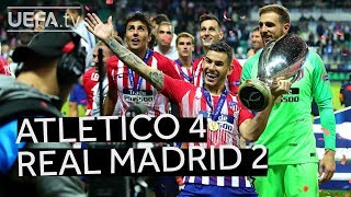 ATLÉTICO 42 REAL MADRID UEFA SUPER CUP 2018 HIGHLIGHTS Relive the action [upl. by Stephi136]