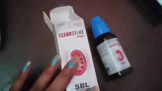 Clear Stone Drops review in Hindi  clear stone drop homeopathic medicine benefits [upl. by Harlie]