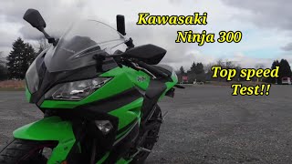 2023 Kawasaki Ninja 300 Top Speed Test  See How Fast It Really Is [upl. by Charla199]