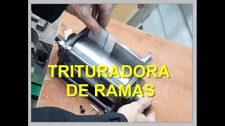 TRITURADORA de RAMAS CASERA  DIY WOOD CHIPPER [upl. by Fulmis993]