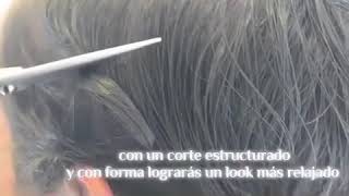 Corte de pelo para hombre semi largo [upl. by Dnalyram]