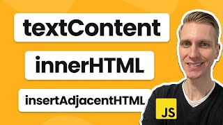 textContent vs innerHTML vs insertAdjacentHTML in JavaScript [upl. by Aurelio]