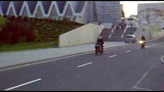 Honda NSR vs Yamaha R125 180 malossi [upl. by Nerro247]