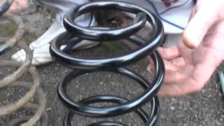 TOYOTA YARIS REAR SPRING REPLACE [upl. by Ielhsa465]