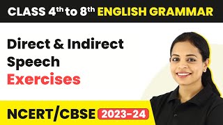 Direct and Indirect Speech Exercise for Class 7  English Grammar Class 7 [upl. by Thatcher426]