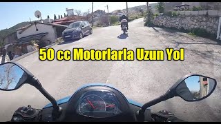 50 cc Motorla Uzun Yol Top Speed 160 km [upl. by Anayra138]