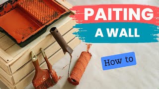 How to paint walls How to paint a wall using a roller Best Technique [upl. by Teragram]