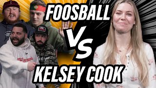 Comedian Kelsey Cook Destroys Barstool Sports Employees in Foosball [upl. by Trakas]