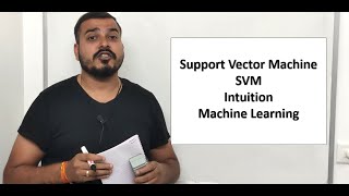 Support Vector Machine SVM Basic Intuition Part 1 Machine Learning [upl. by Alasteir]