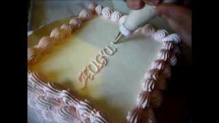 Come scrivere sulle torte How to write on cakes by ItalianCakes [upl. by Tuckie660]