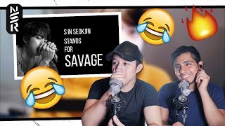 GUYS REACT TO BTS SAVAGE JIN 🔥🔥 [upl. by Eiuqnimod]