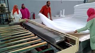 Production Line of Bedding and Covering HFJ88 automation system duvet making plant [upl. by Nohsreg]